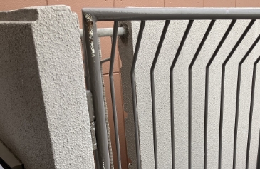 出入口扉の錆