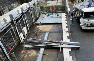 機械式駐車場撤去状況